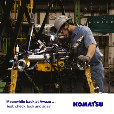 Komatsu: The gearbox