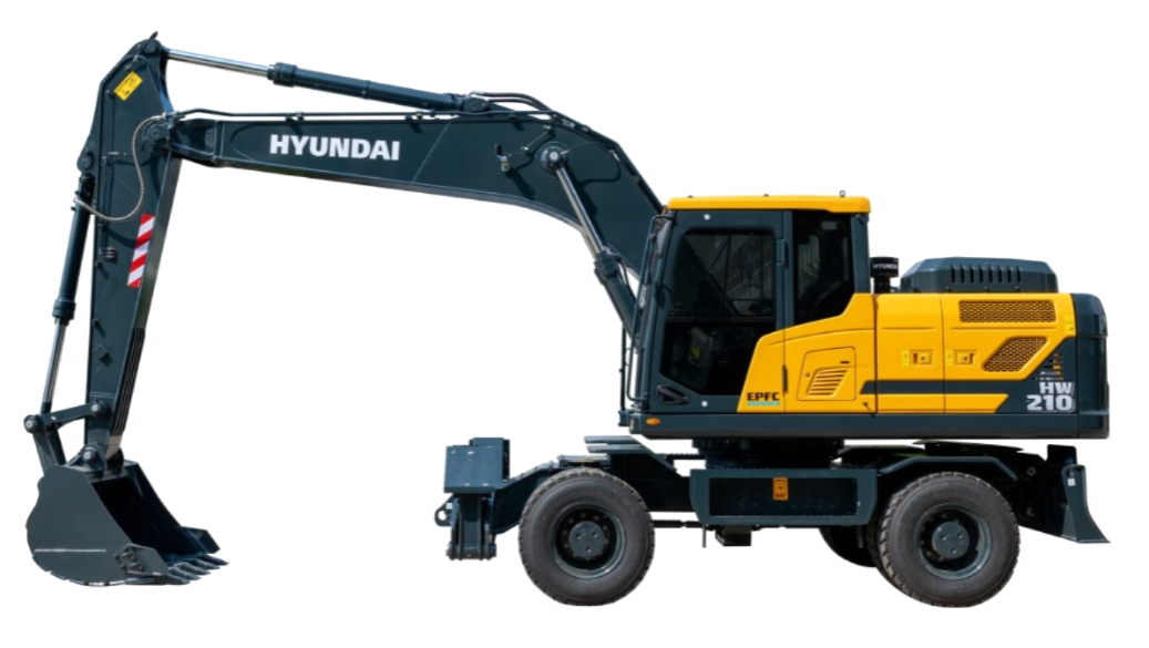 Modern HW210 Wheel Excavator