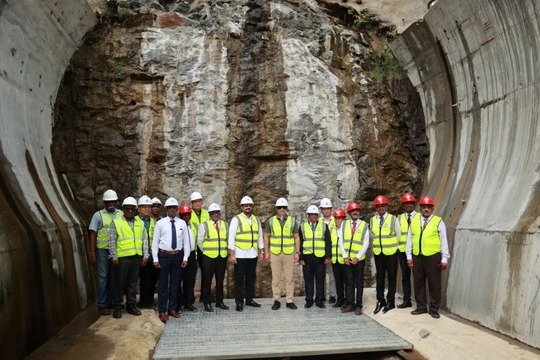 The first monthly footage has just broken through 710 meters, and another TBM of China Railway Construction Heavy Industry has been launched in Sri Lanka!