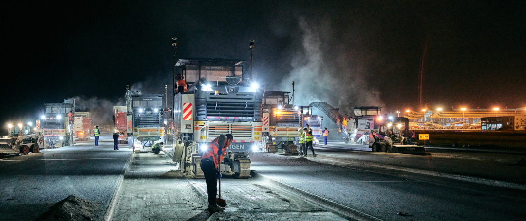 Non-stop Construction Defense War | Wirtgen Group Road Team Strength Helps Xishuangbanna Airport Runway Reconstruction and Expansion