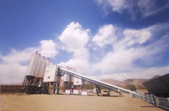 Shantui Jianyou Concrete Mixing Station Gongga Airport Exhibition