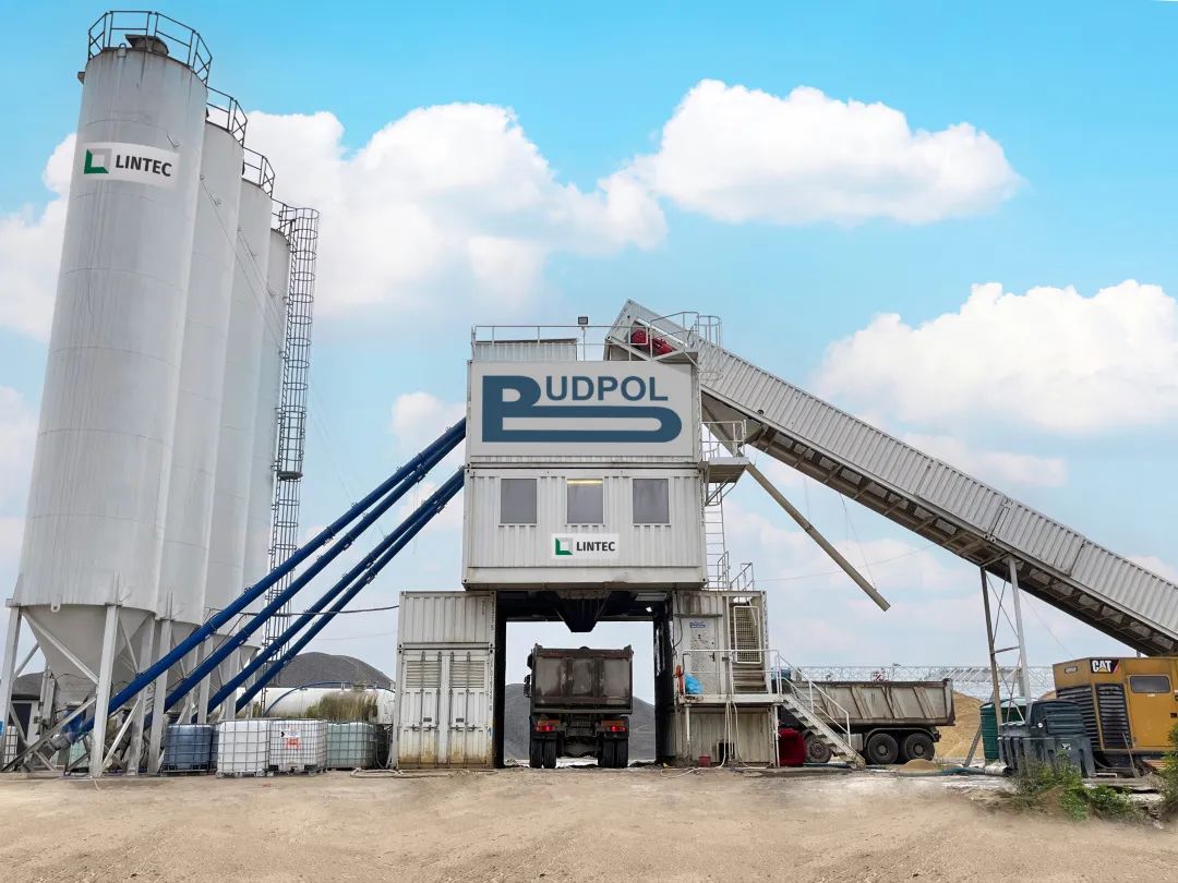 Lintaige Cement Concrete Mixing Station Helps Polish Highway Project