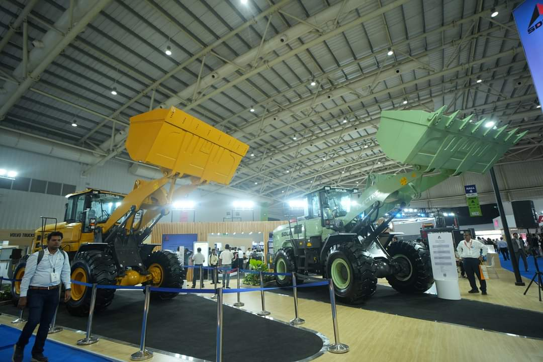 Shandong Lingong "Twin Stars" Shining India EXCON Exhibition