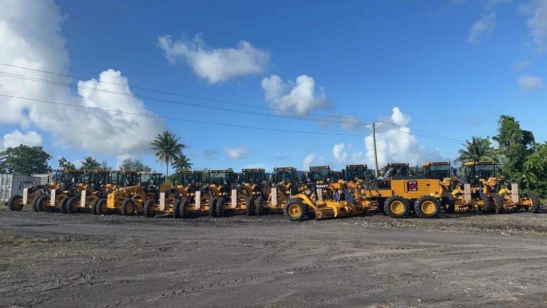 Sany Heavy Industry: 113 units! Road machine flattening equipment delivered to the Philippines!