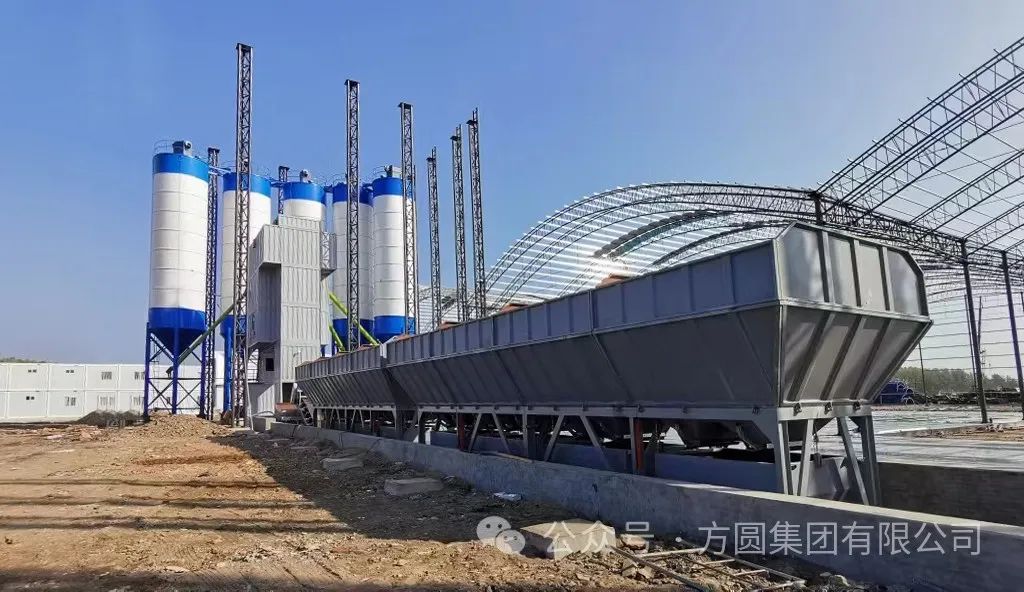 [Product Style] Fangyuan HZS180D Concrete Mixing Station Helps Pile Foundation Construction of Songhua River Bridge