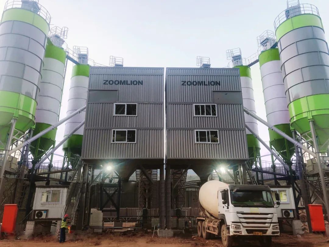 "Concrete" line towering Shu Road! Zoomlion Container Mixing Station Helps Build Xining Expressway