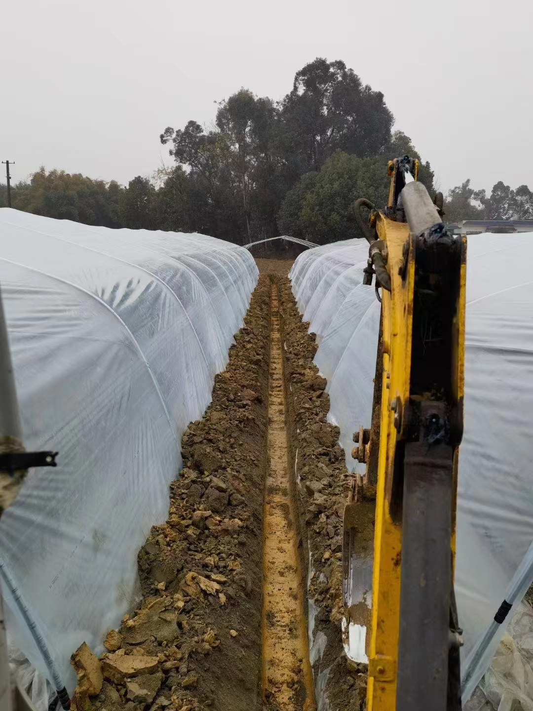 Application of Micro-excavation in Greenhouse Construction in Rural Area