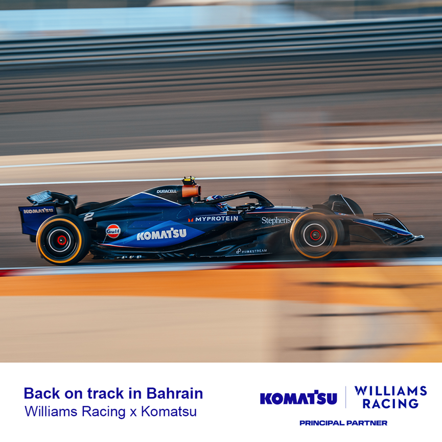 Back on the track-Williams X Komatsu