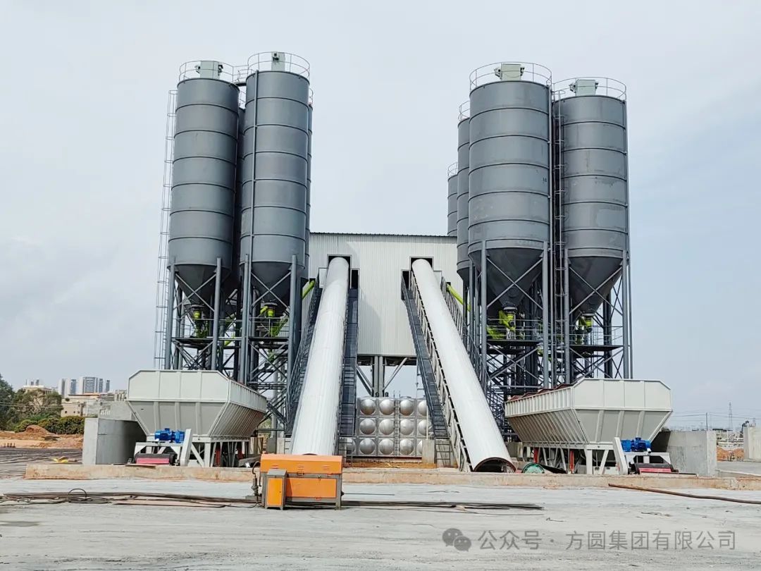 [Product style] Fangyuan HZS180 concrete mixing plant is put into segment production in Huizhou