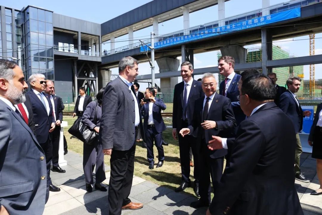 Dr. Markus Sodel, Governor of Bavaria, Germany, and His Delegation Visited the Maglev Comprehensive Test Base of Xinzhu Co., Ltd.