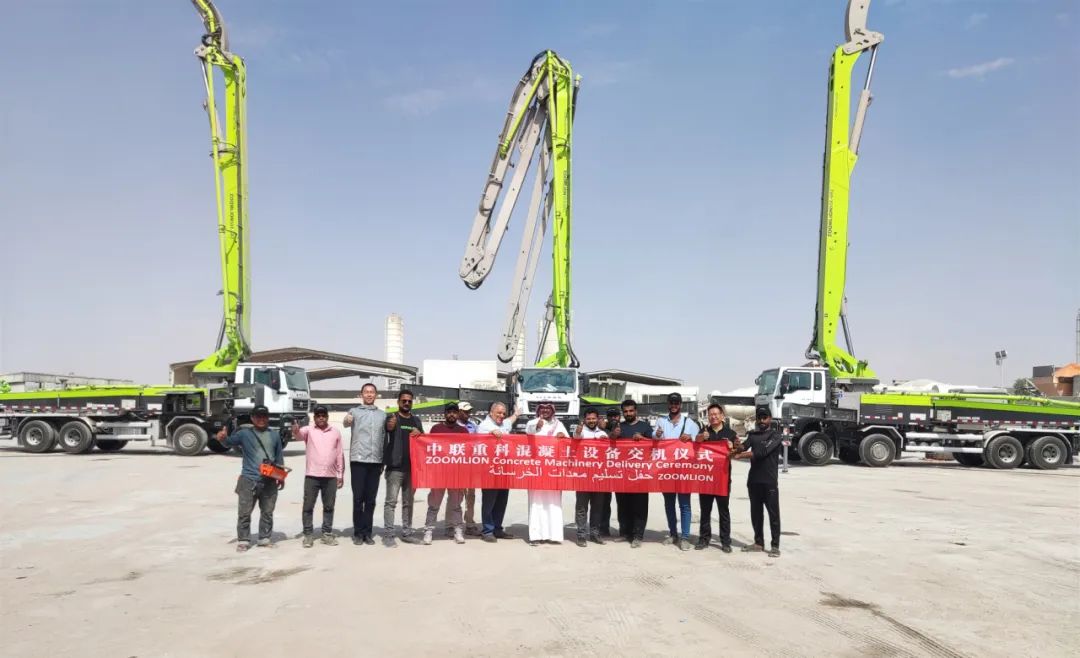 Continue to be hot! Zoomlion Concrete Machinery Equipment Delivered to Saudi Arabia in Batch