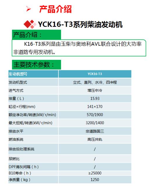 Yuchai K16 Engine: Power Core of Mining Dump Truck