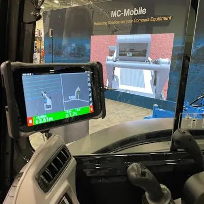 Topcon MC-Mobile System Brings Portable Machine Control to Small Construction Machines