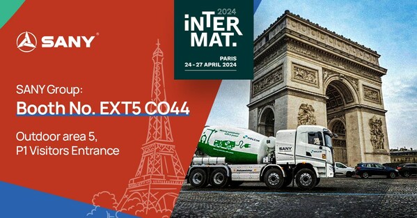 Sany Heavy Industry Unveiled at INTERMAT Exhibition in Paris 2024 to Show Green Advanced Machinery