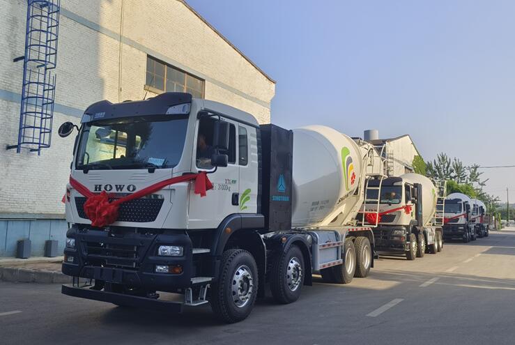 Shantui Jianyou Pure Electric Concrete Mixer Truck Sent to Hebei Market