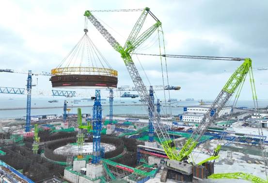 Completing the Hoisting Task of Hualong One Again, Zoomlion Crane Helps Make New Contributions to Nuclear Power Construction