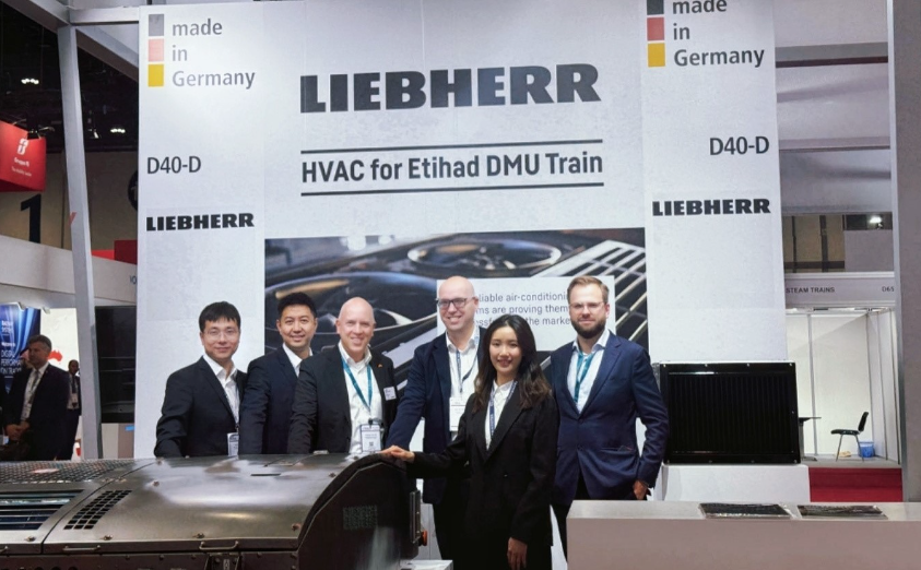 Abu Dhabi | Liebherr's train air conditioning system for extreme high temperature conditions officially unveiled