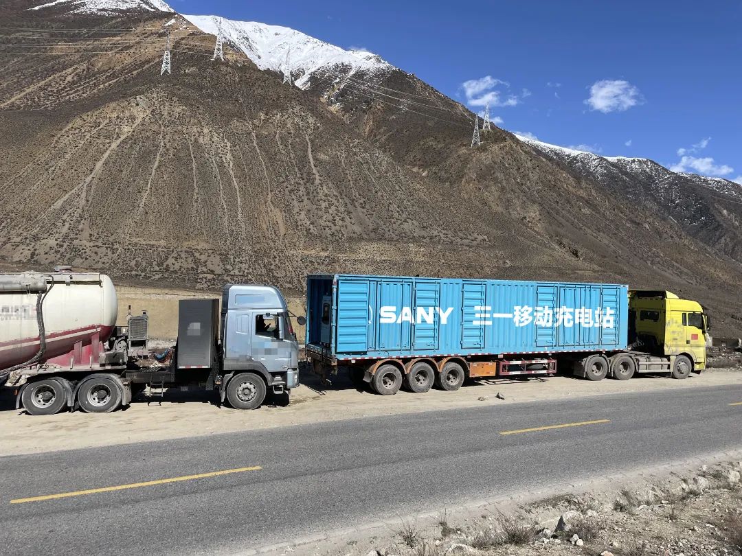 Sany Mobile Charging Station Hard Core Quality, Fighting 4300 Meters Qinghai-Tibet Plateau