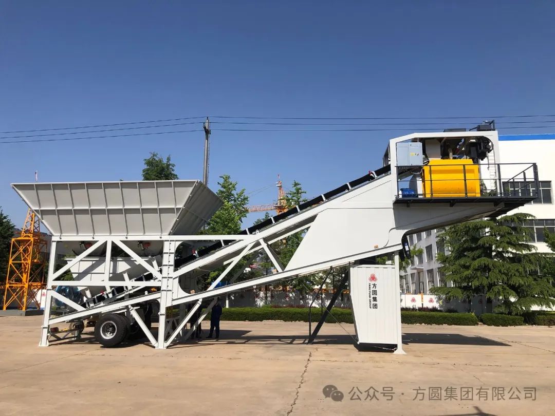 [Go overseas] Fangyuan HZS50 Mobile Mixing Plant Exported to Equatorial Guinea