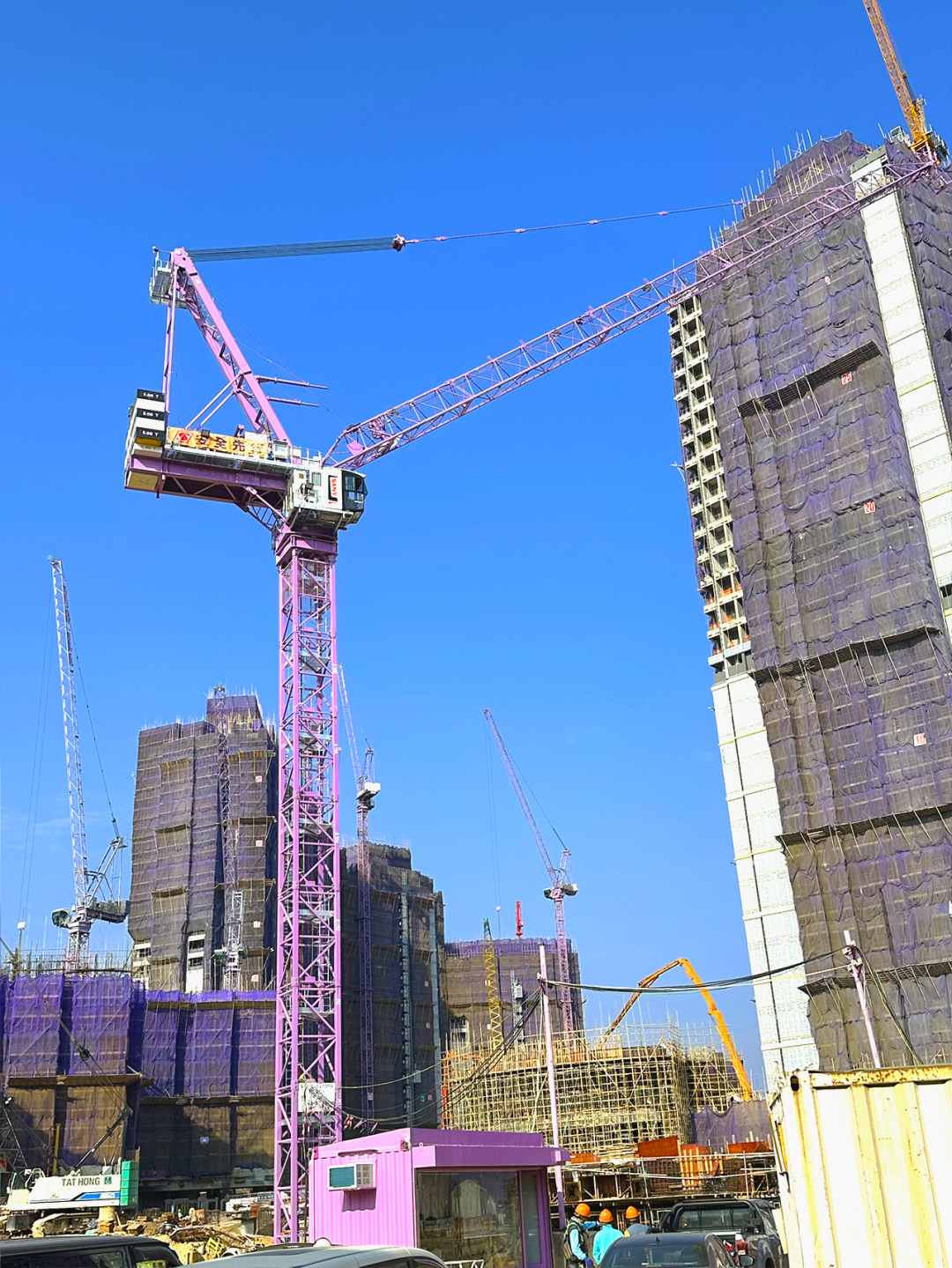 Enter the Hong Kong market! The first Sany tower crane is put into use