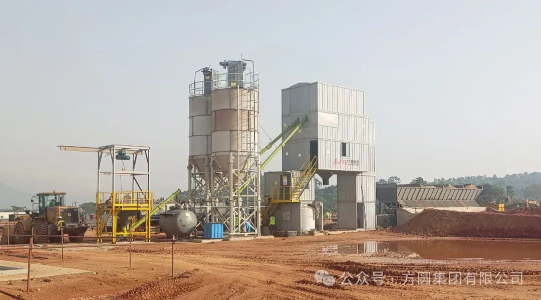 [Going overseas] Fangyuan HZS90D mixing plant re-exported to Guinea