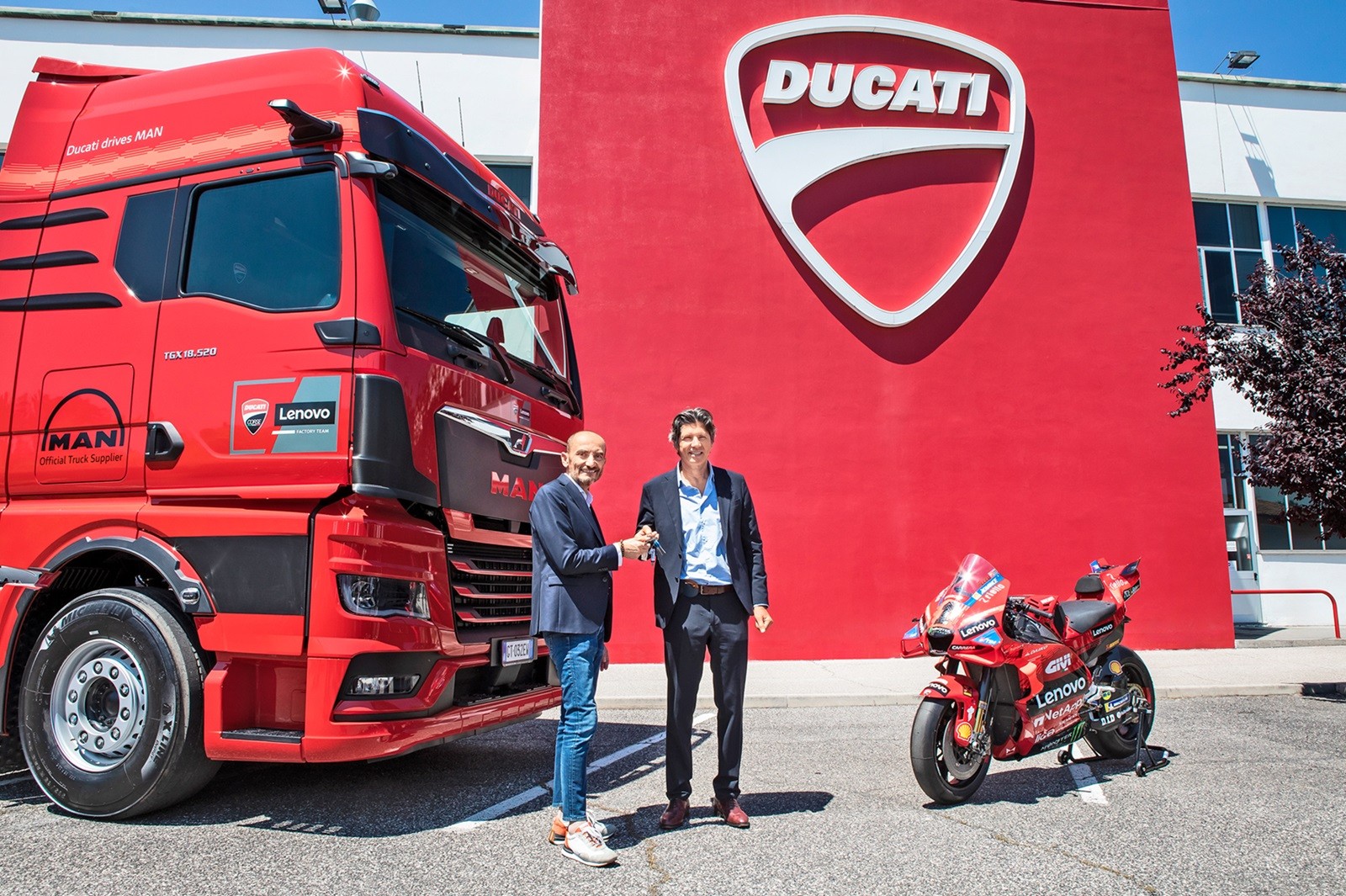 Man Commercial Vehicle & Ducati Lenovo Team Join Forces for MotoGP Race