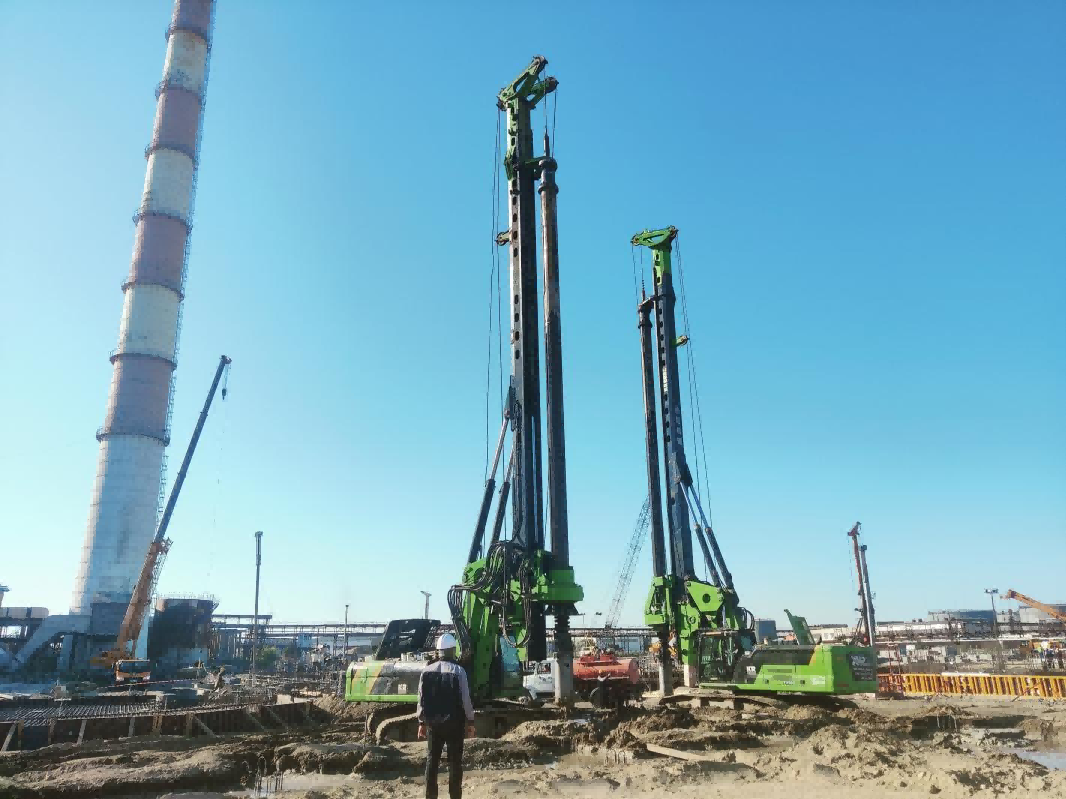 Continue to Promote "Belt and Road" Cooperation, Taixin Helps Kazakhstan Electric Power Construction, Taixin Mechanical Bottom Drilling Rig Helps Kazakhstan Electric Power Infrastructure Construction