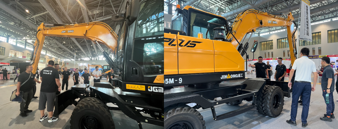 Xiamen International Construction Machinery and Wheeled Excavator Exhibition Opens Today, Jingong Wheeled Excavator Strength Appears