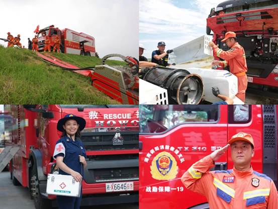 Sinotruk Takes "Flood" as the Order to Fully Guarantee Flood Relief in Huarong County, Yueyang, Hunan