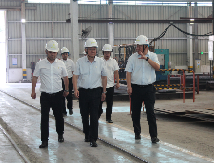 Shaanxi Construction Machinery Co., Ltd.: Liu Baojiang, Deputy General Manager of Shaanxi Coal Construction Group, and His Delegation Visited the Construction Steel Structure for Exchange and Discussion