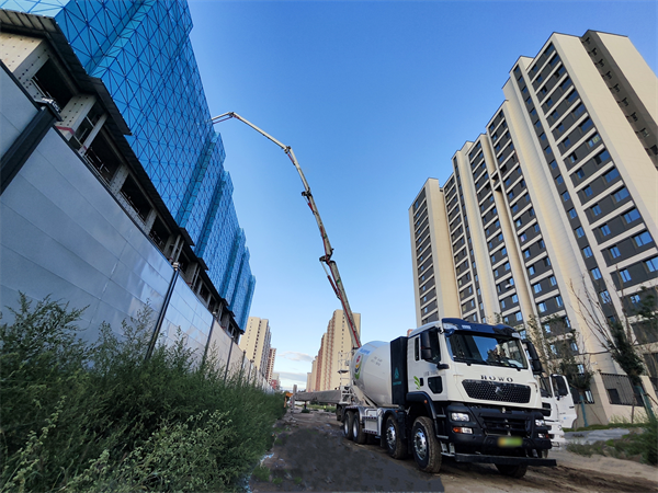 Show Your Skills | Shantui Jianyou Pure Electric Concrete Mixing Truck Serves Inner Mongolia Urban Construction