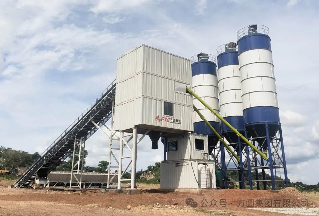 [Going overseas] Fangyuan HZS120 box-type mixing plant put into operation in Kwara State, Nigeria