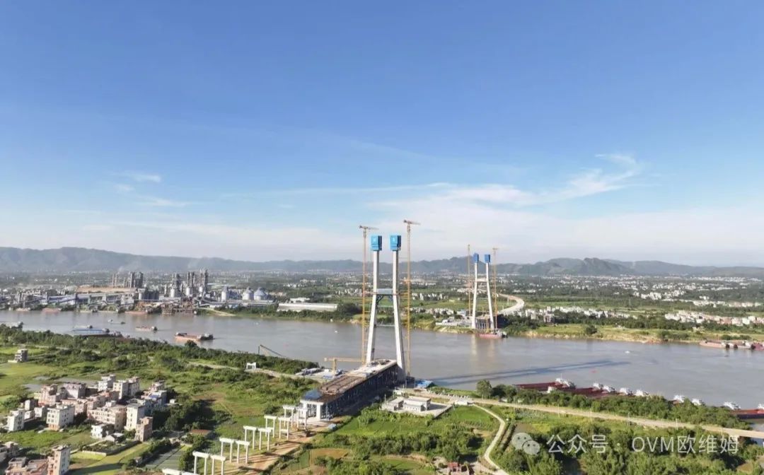 Liugong Owim participated in the construction of the largest span cable-stayed bridge under construction in Guangxi — — Pingnan Bridge