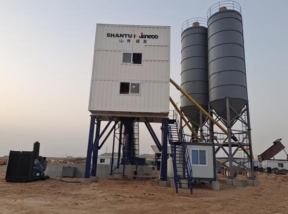 Shantui Jianyou Concrete Mixing Station Serves Overseas Commercial Housing Construction