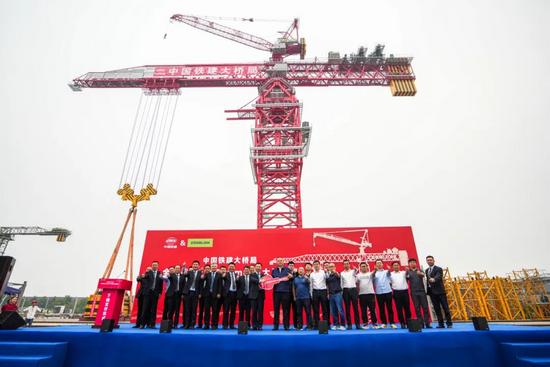 Zoomlion has set a new record for the world's largest tower crane! 22000 Ton-Meter-Class Tower Crane Successfully Offline and Delivered