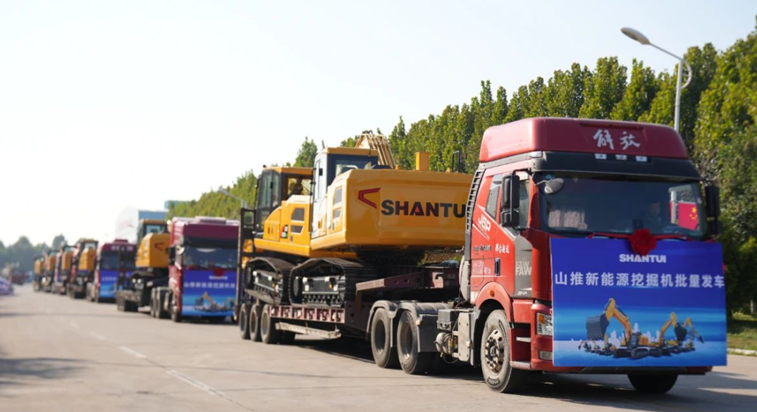 Shantui New Energy Excavator Departure in Batch