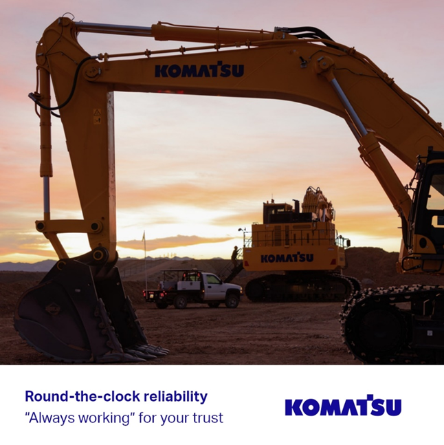 Komatsu supplies machines designed and built by mining experts around the world