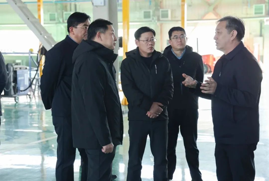 Zhang Yadong, Secretary of Lijin County Party Committee, led a team to Jincheng Heavy Industry for investigation and research