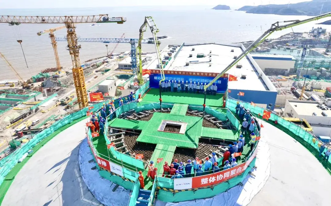 The "concrete" heart makes great achievements again! Zoomlion Spreader Helps Cap the Outer Dome of Sanao Nuclear Power Unit 1