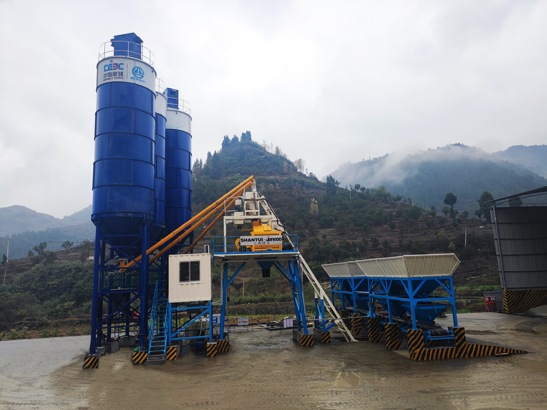 Application of Jianyou Concrete Mixing Station in Guizhou Guanyin Reservoir Project