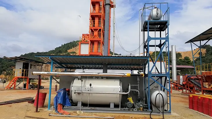 Heat Conduction Oil Furnace ACE group YYW-1200YQ compact structure easy maintenance high temperature resistance used in asphalt building materials