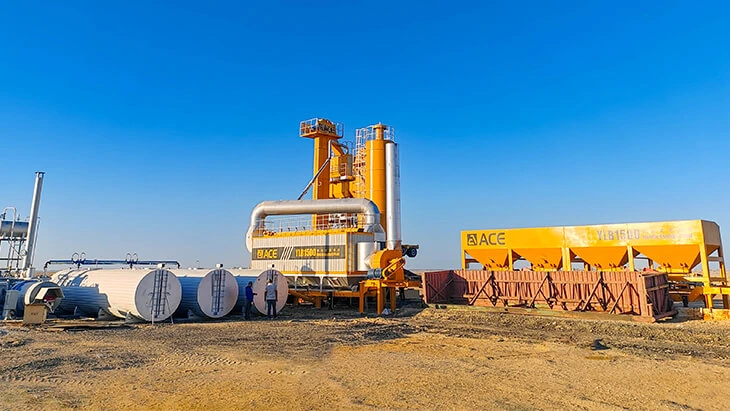 ACE Group 60 t/h Mobile Asphalt Mixing Plant MAP60: Portable Batch Mix Asphalt Plant for Small Road Construction and Maintenance Projects