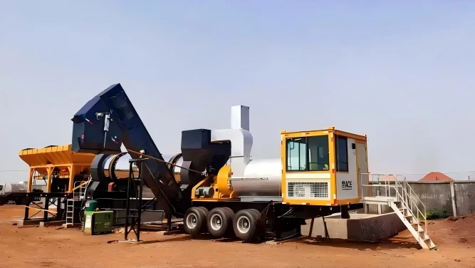 ACE Group Portable Asphalt Plant IAP60 – 60 t/h Asphalt Mixing Plant for Highway & Urban Roads, CE Certified