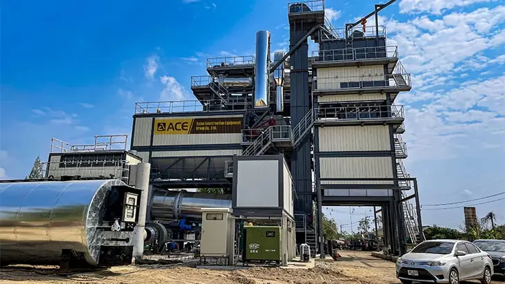 ACE Group ALB Advanced Stationary Asphalt Plant – High-Efficiency Road Construction with ISO Certification