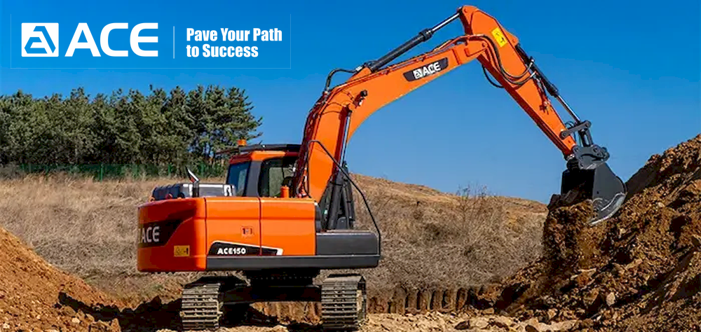 ACE Group 300 Heavy Duty Crawler Excavator 29.5ton Rock Bucket For Mining & Quarrying Powerful