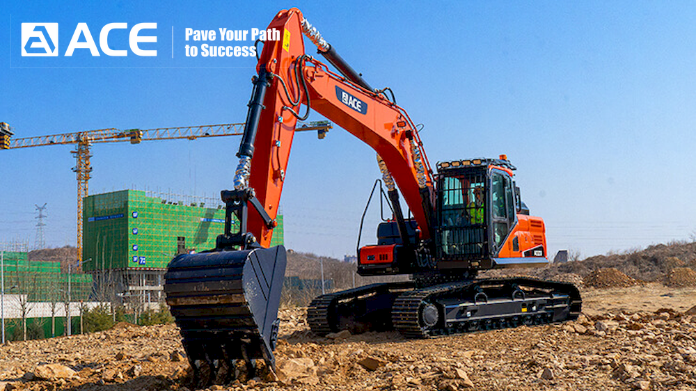 ACE Group 400 Crawler Excavator 38ton With 1.9m3 Bucket Hydraulic Breaker Ready For Heavy Lifting