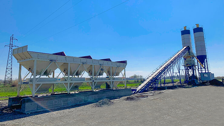 ACE Group HCP90 90m³/h Concrete Batching Plant Large Capacity Stable For Commercial Ready Mix CE ISO