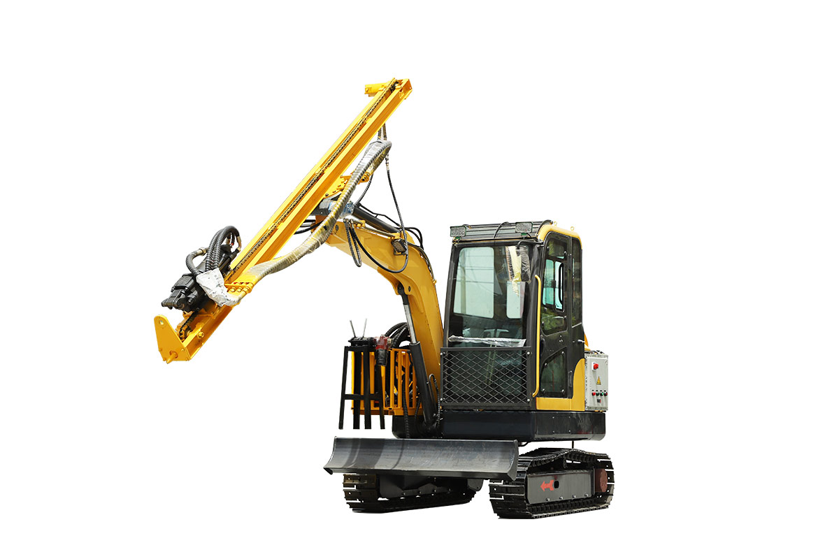 Hengwang HW100 Excavator modified rock drill Modification