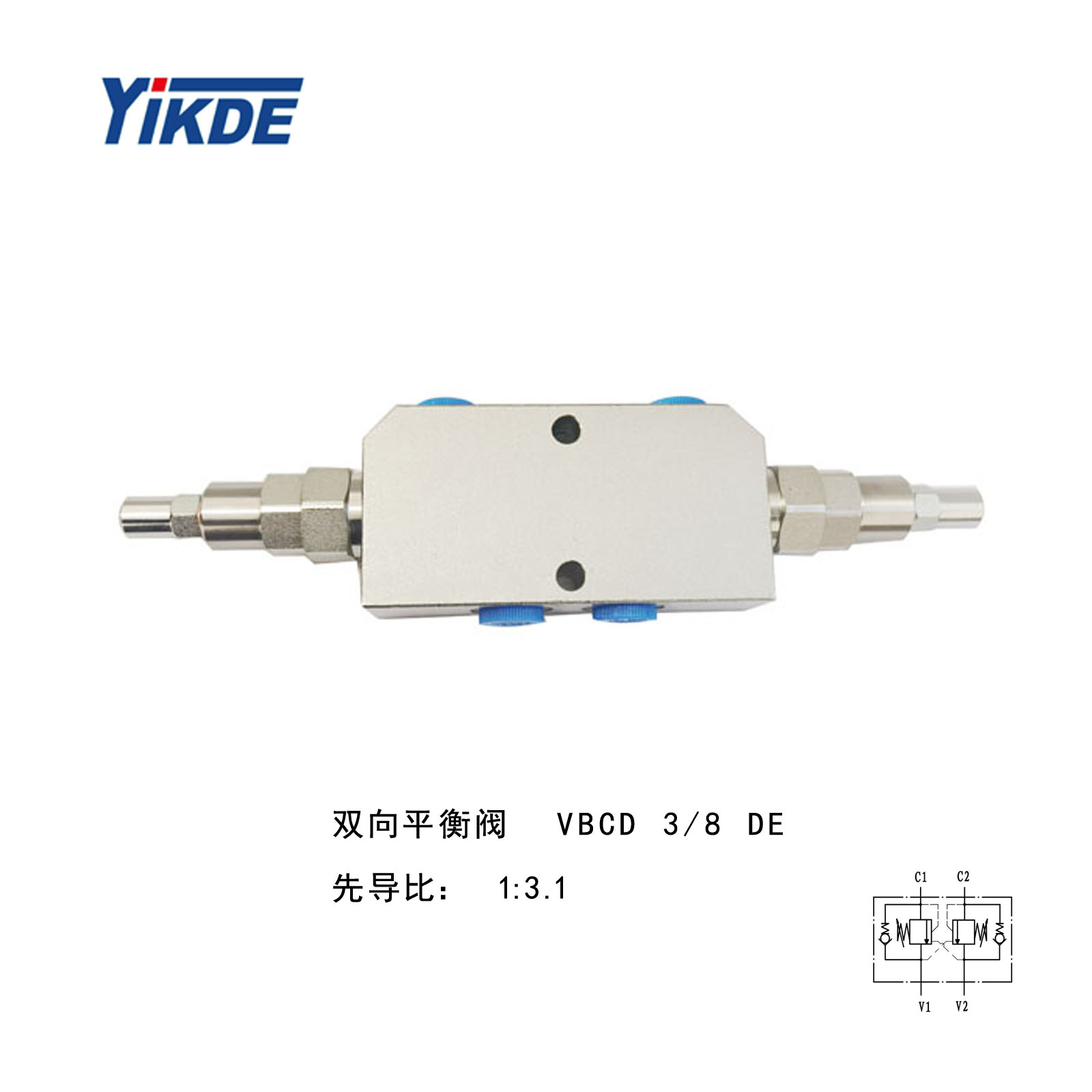 Yikaide VBCD-G38-DE-W Balance valve